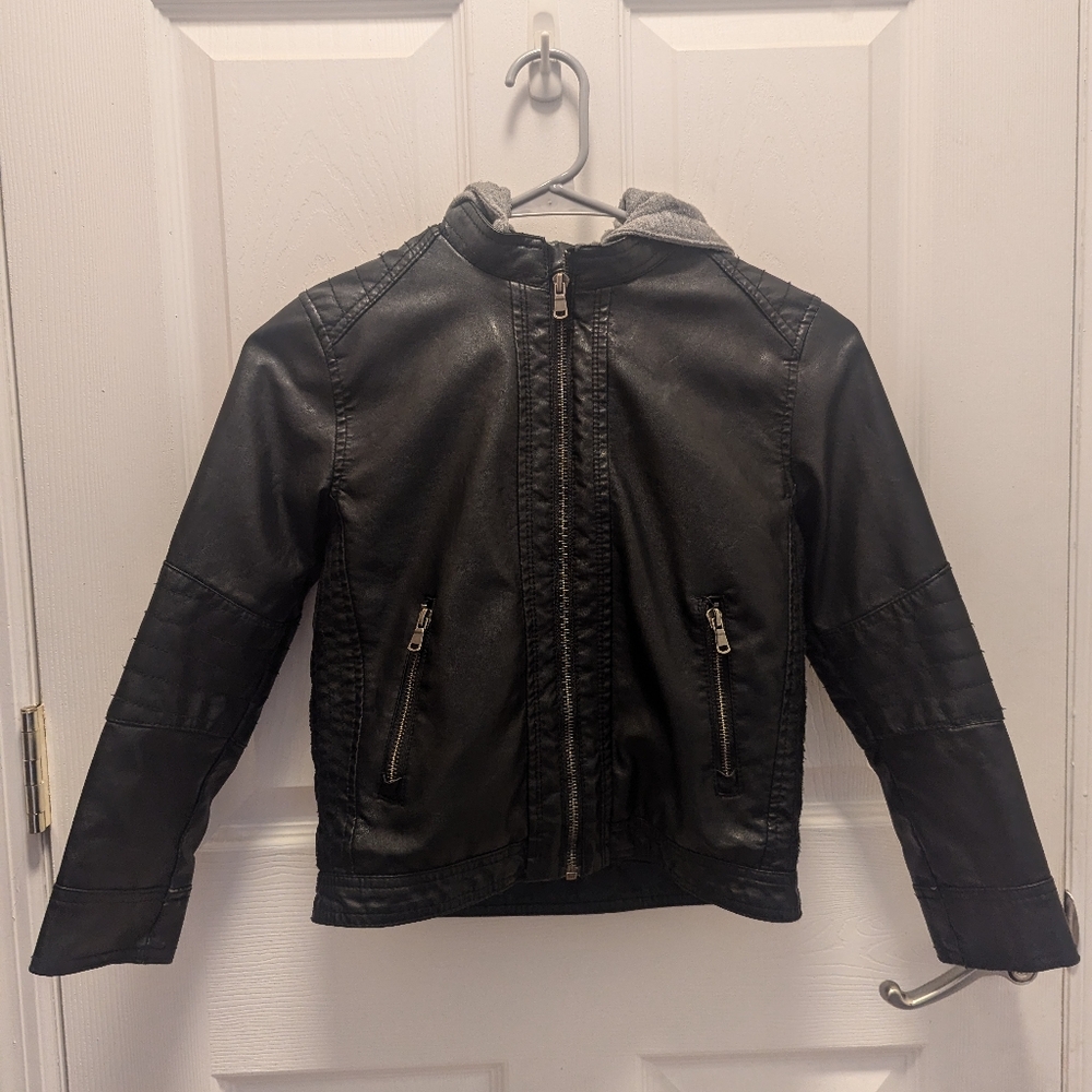 H&M Boys Leather Jacket - Youth Size 7/8